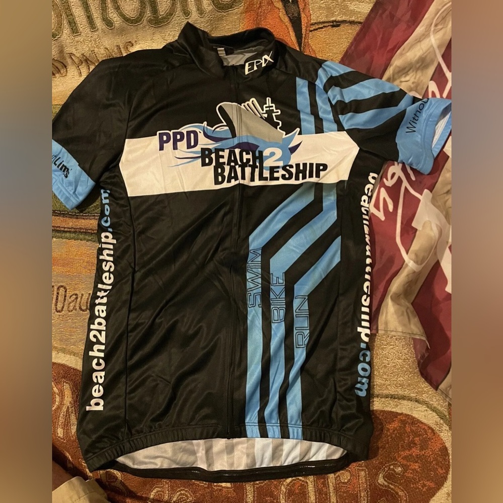 Wrightsville Beach,NC PPD BEACH 2 BATTLESHIP Cycling Race Jersey EPIX SIze M